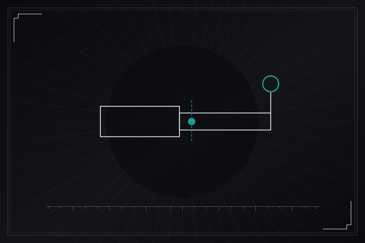 Schematic plate showing a receiver and drawbar with a load point marked - original illustration