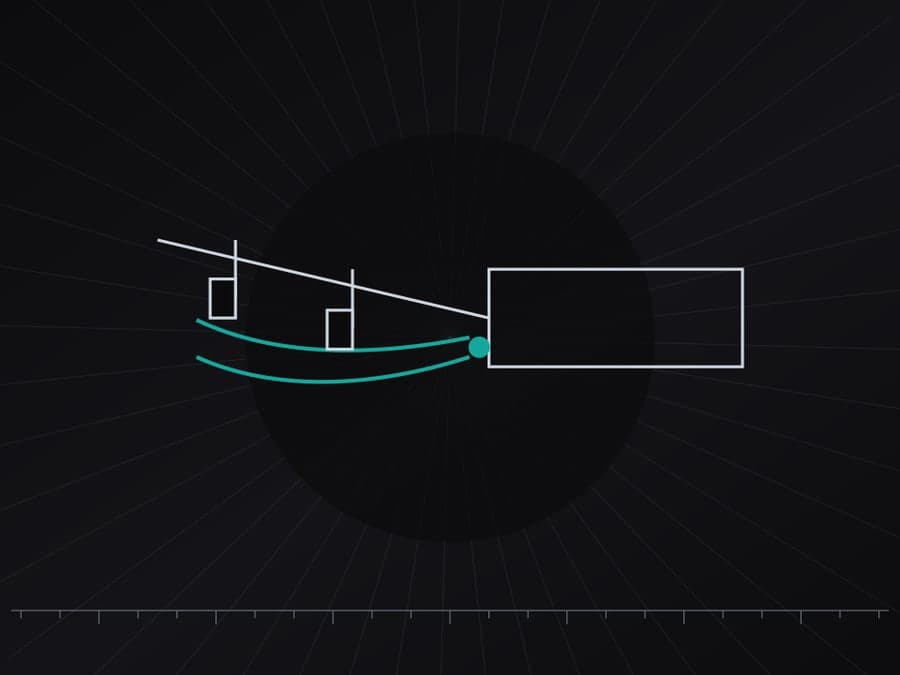 Schematic plate showing a weight distribution head and spring bar - original illustration, not a product photo