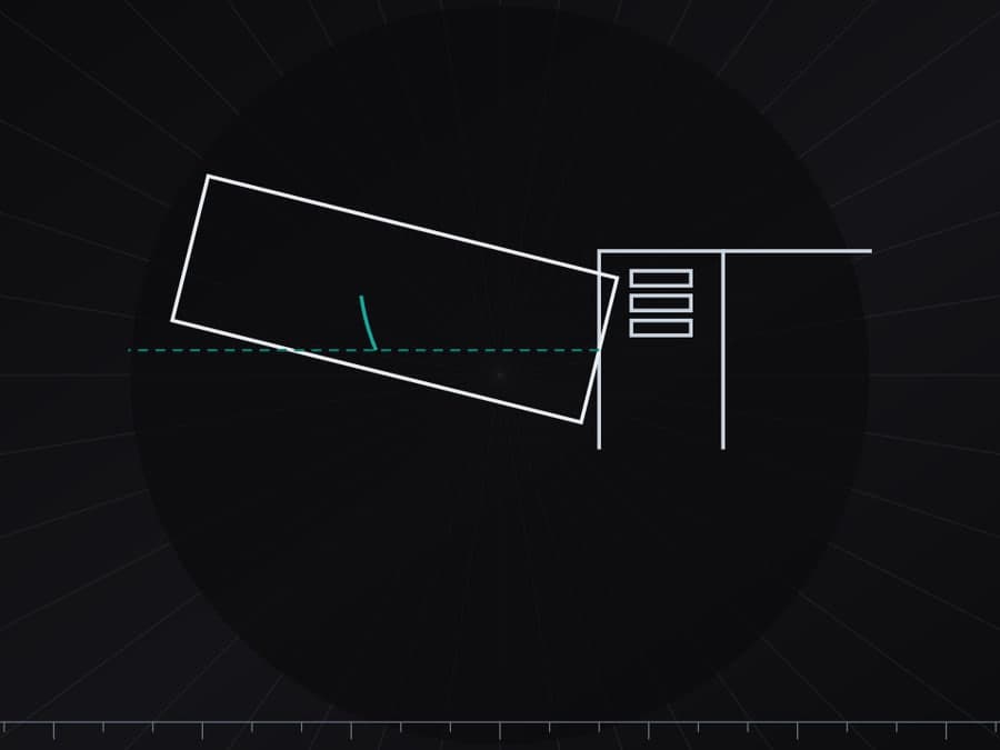 Schematic plate showing cam-based sway resistance - original illustration, not a product photo