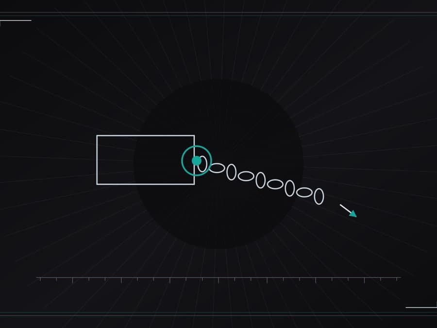 Schematic plate showing crossed safety chains under a trailer coupler - original illustration, not a product photo