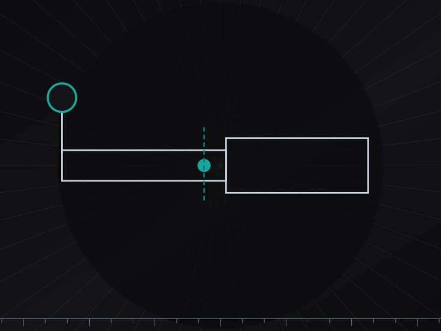 Schematic plate showing a locking hitch pin - original illustration, not a product photo