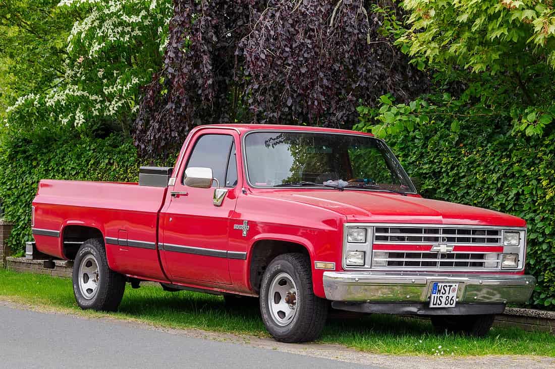 A Chevrolet Silverado pickup truck parked outdoors